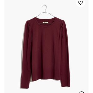Madewell puff sleeve top. New with tags